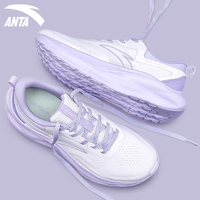 安踏逸尘女跑步鞋轻质减震透气