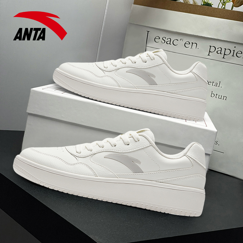 安踏男士经典小白鞋新款空军一号