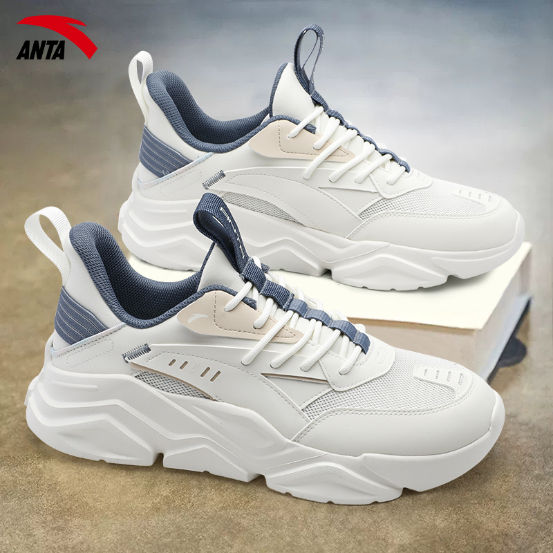 安踏男鞋夏季新款网面透气跑步鞋