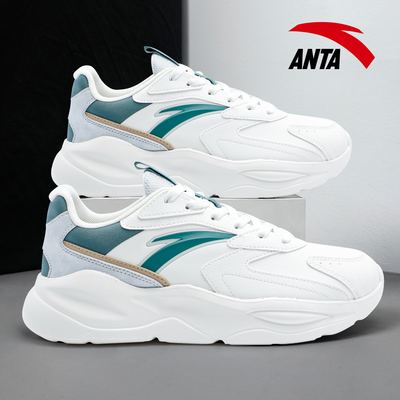 安踏男鞋不羁运动鞋春季新款皮面