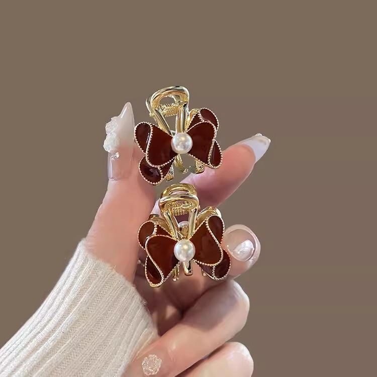 新款蝴蝶结小号抓夹发饰