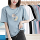 上衣服女士半袖 纯棉短袖 体恤 夏装 宽松显瘦夏季 t恤女装 2025年新款