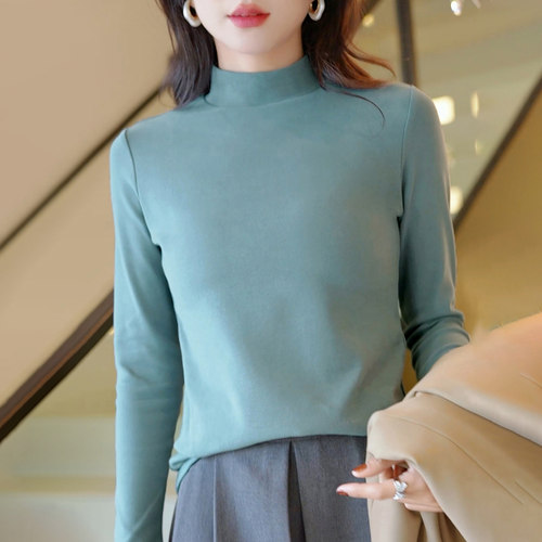 超好看高质量加厚保暖半高领秋衣