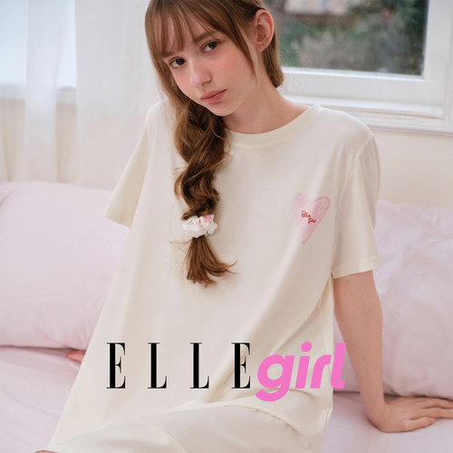 ELLEgirl夏季圆领套头公主睡裙