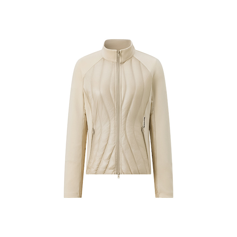 COLOR GOOSE彩鹅 秋冬女士未来科技感拼色时尚显瘦保暖羽绒服外套