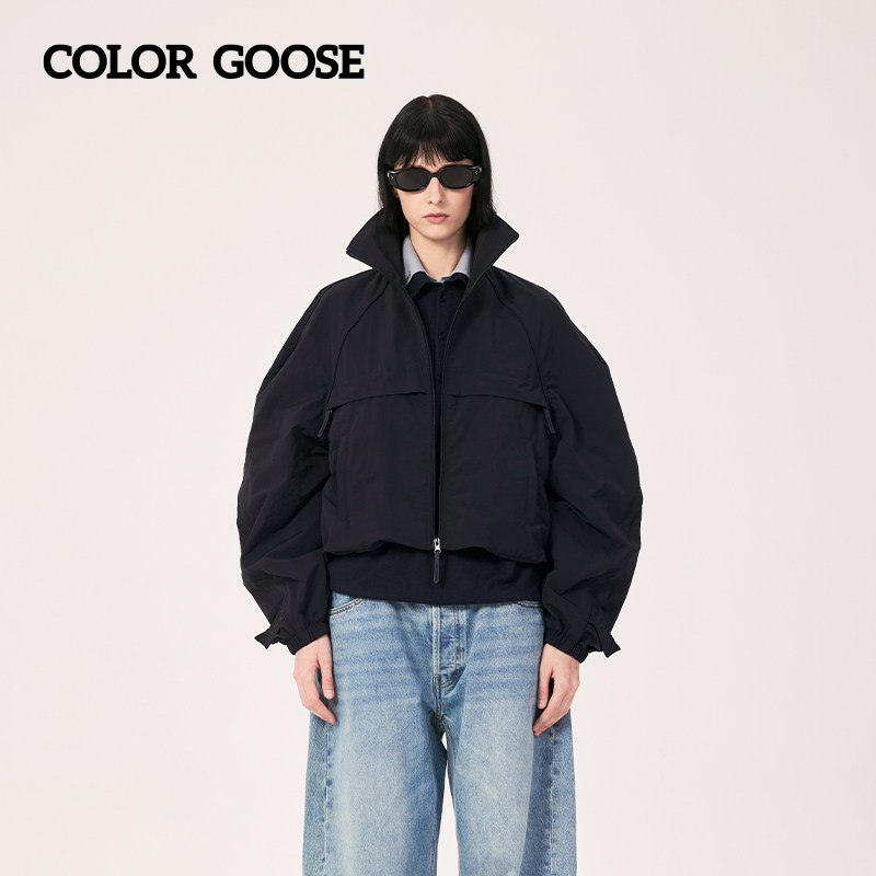 【闫桉同款】COLOR GOOSE 秋冬男女同款极简机能风长袖夹克外套