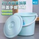 茶花塑料桶装 水桶储水用大水桶家用手提加厚大号洗车水桶带盖圆桶