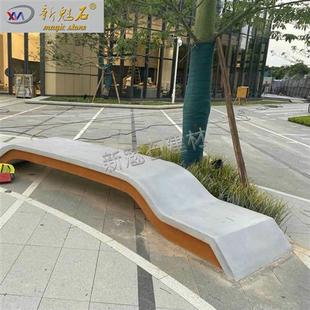 创意设计城市雕塑清水混凝土坐凳厂家抽象景观园林雕塑水泥摆件
