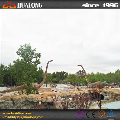 恐龙玩具模型仿真仿生电动恐龙梁龙游乐园展品长脖子龙摆件
