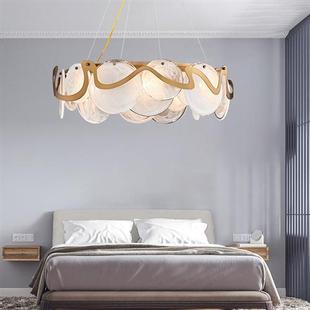 简约美观个性客厅吊灯后现代北欧艺术卧室书房创意电镀玻璃吊灯