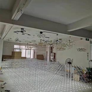 大型钢线吊灯售楼部大厅商场展示厅挑空层挑高酒店大堂定制吊灯