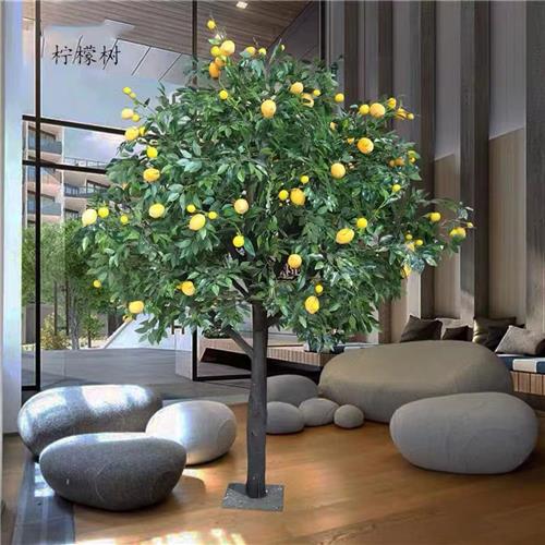 仿真梨树假树各种仿真植物造型树客厅玄关商场