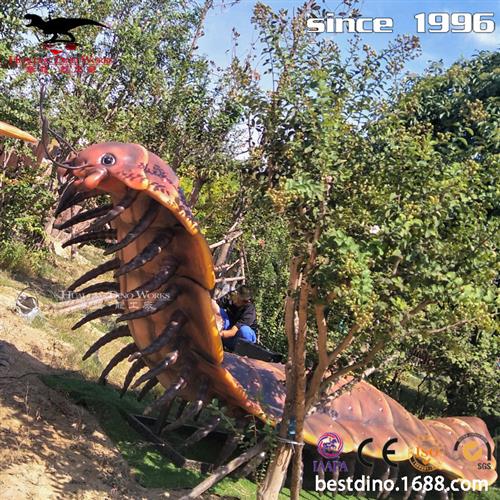 仿真昆虫模型制作年工厂仿真机械电动大蜈蚣机模厂家景区公园