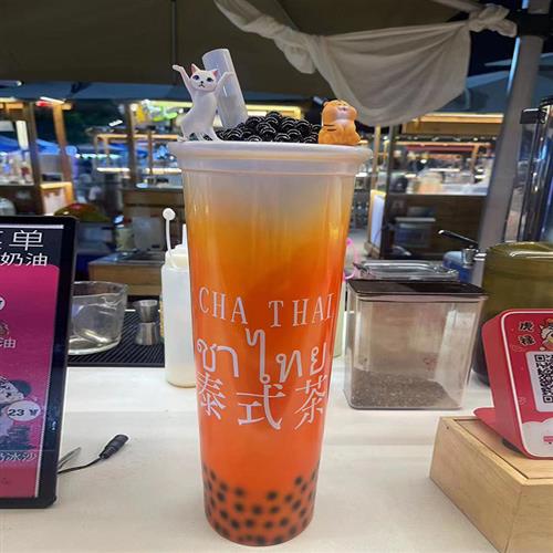 厂家直销大奶茶杯玻璃钢雕塑奶茶店门口创意网红发光开业摆件定制