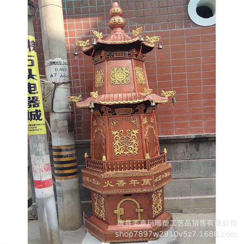 雕塑厂家定制仿古炼丹炉烧纸铜炉铸铜香炉摆件寺院祠堂供奉