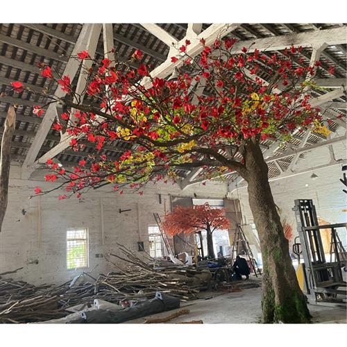 大型仿真木棉英雄花许愿树室内装饰商场店铺造景仿真树英雄花树
