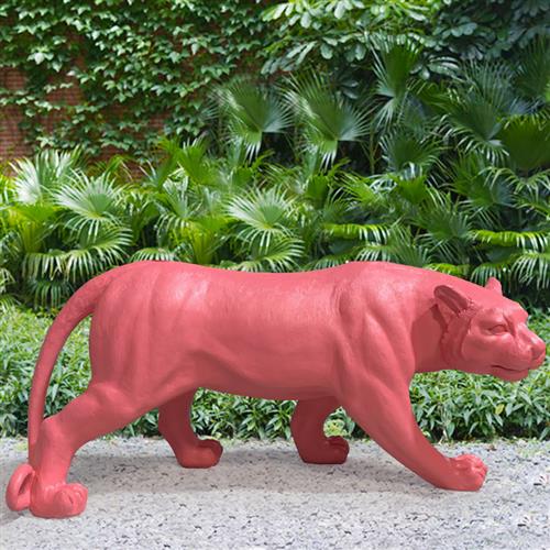 户外仿真大型雪豹子雕塑景区公园林玻璃钢景观动物模型装饰摆件