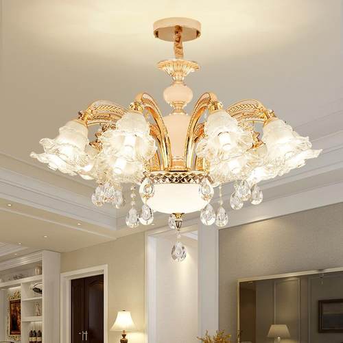 中山灯具家装灯饰客厅灯大厅主灯餐厅水晶枝形吊灯餐厅灯具高级感