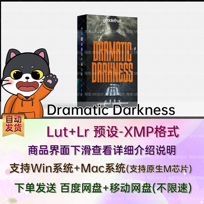 15款深沉阴暗高对比阴影氛围摄影调色LUT预设 Dramatic Darkness