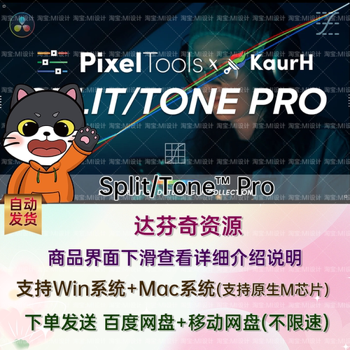 达芬奇色调分离DCTL调色插件Split/Tone™Pro Version v2.1.0
