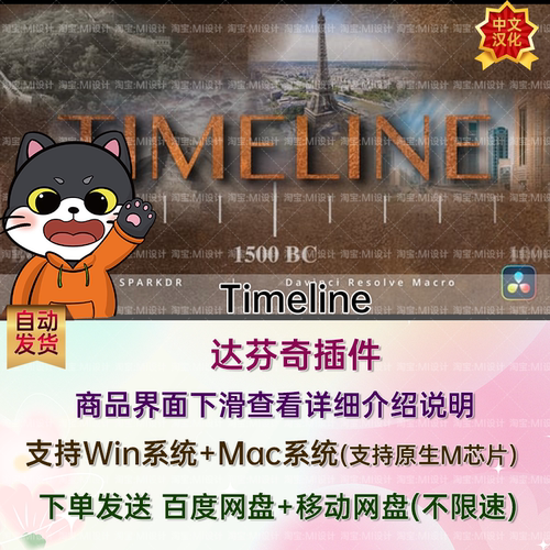 汉化历史回顾发展历程介绍时间线标记动画达芬奇插件 Timeline