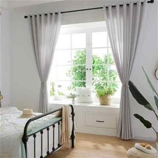 极速透光不透人白色纱帘透风透气纱帘客厅阳台窗帘现W代简约隔断