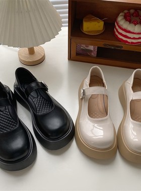 极速JK制服202m2年新款英伦风小皮鞋女鞋真皮春秋单鞋平底玛丽珍