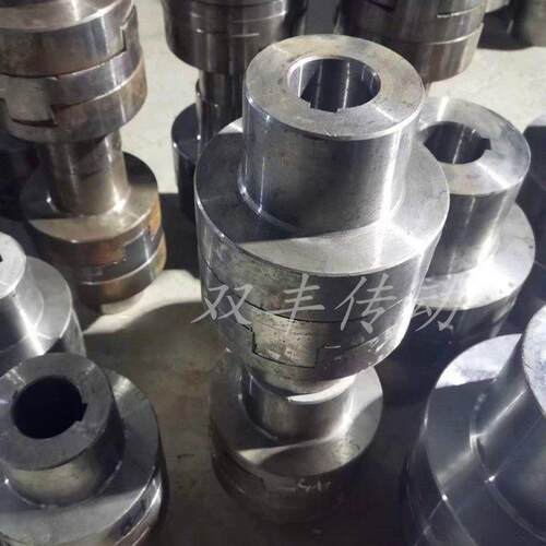 新品十字联轴器45钢外径150大扭矩190内径N键槽钢性电机法兰滑块