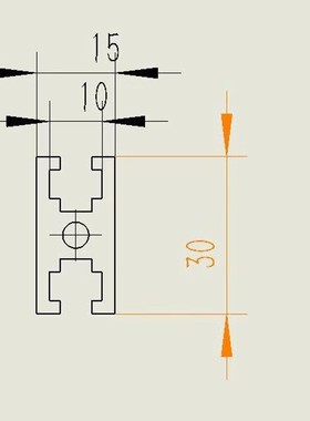 极速工业铝c合金型材国标1530铝型材 15*30工字型铝型材 门窗H型