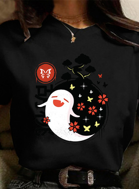 极速Genshin Impact T Shirt Wxomen Hot Game Graphic Tees Unis