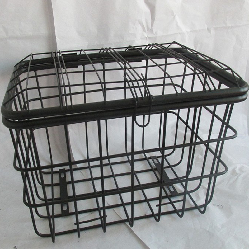 极速大号自行车后置车筐t外卖篮老年代步车菜篮电动三轮带盖娄山