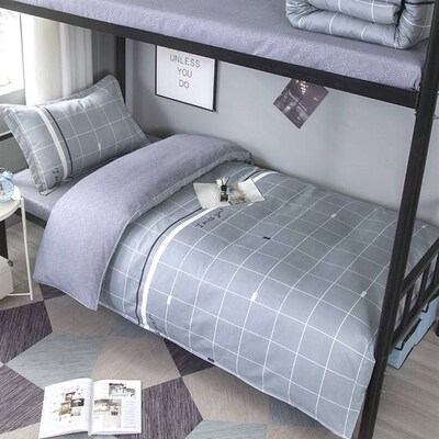 极速学生住校被子褥子q全套一整套大学宿舍牀上用品初中生三件套