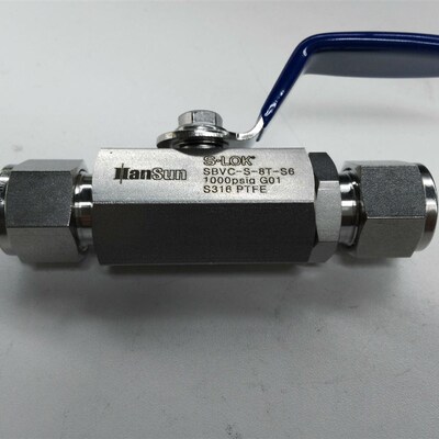 新品。韩国原d装进口S-LOK不锈钢316高压1000psi CNG/NGV卡套球阀