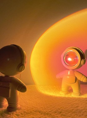 极速Astrodnaut sunset lamp atmosphere sunset nightlamp proje