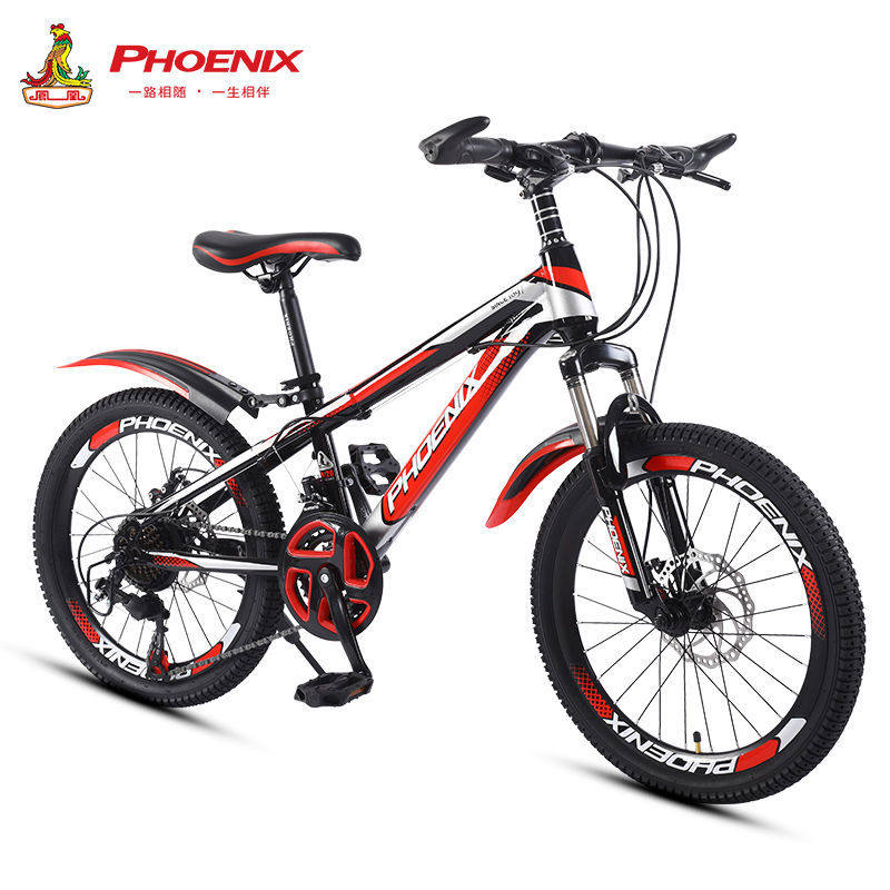 极速凤凰儿童自行车山地车男女变速学生车20/22寸小孩6Y-15岁童车