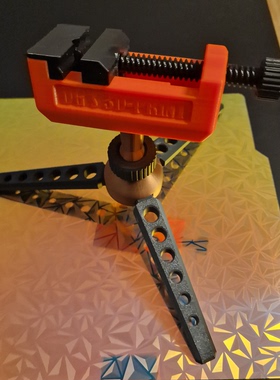 悬臂架底座桌面床头固定夹麦克风懒人支架3d打印白色底座万向节