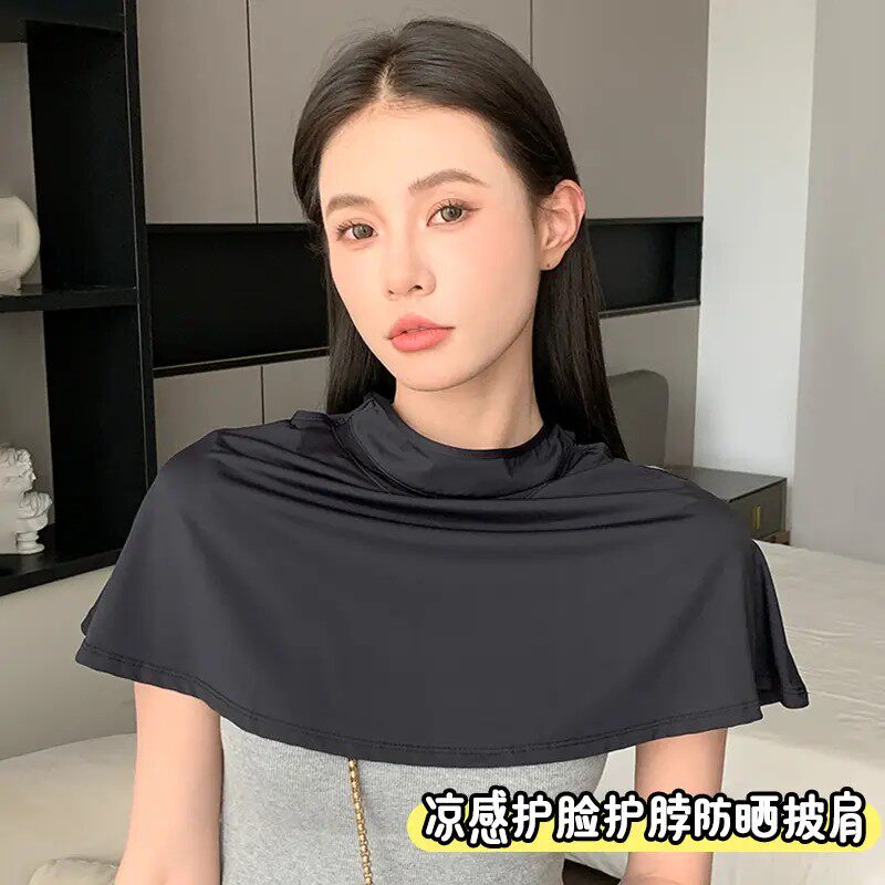 26新款防晒面罩披肩女夏季遮阳防紫外线护颈透气户外骑行挂耳套头