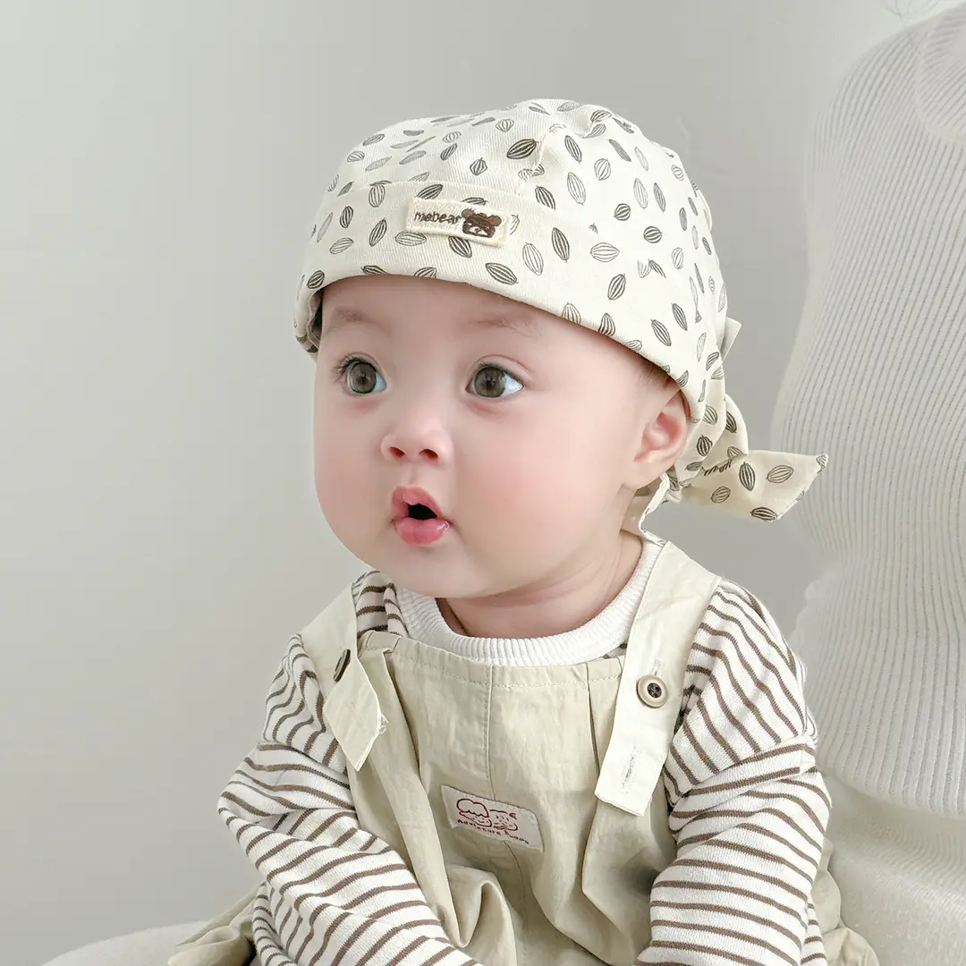 婴儿帽子春秋季可爱超萌海盗帽男宝宝洋气春秋季薄款一岁婴幼儿帽
