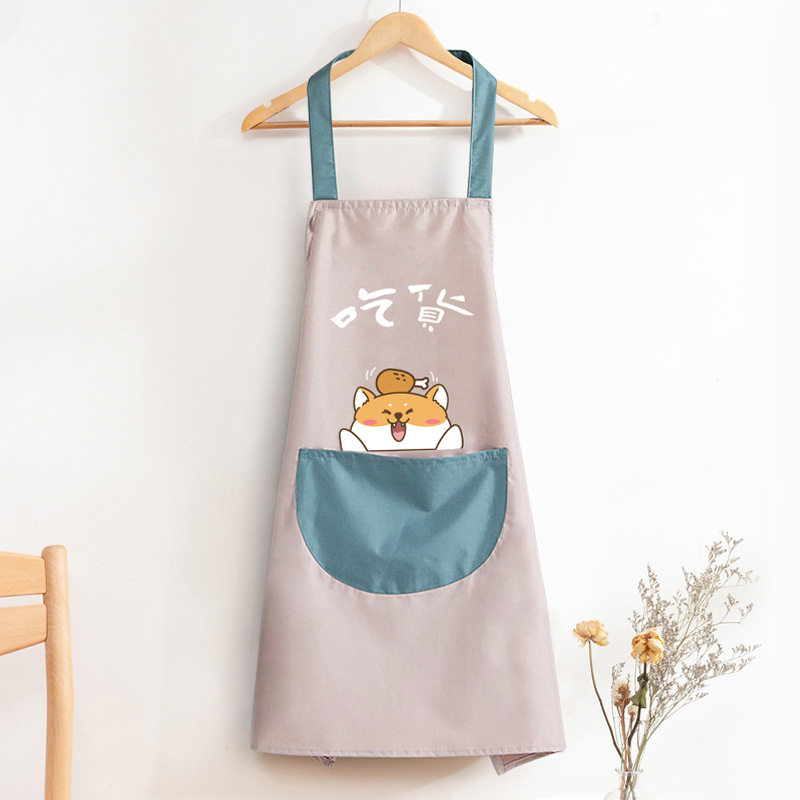 Apron kitchen waterproof and oil resistant female fashion cu