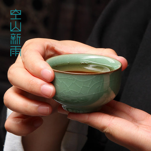Kongshan Xinyu Longquan celadon manual kung fu tea cup ceram - 封面
