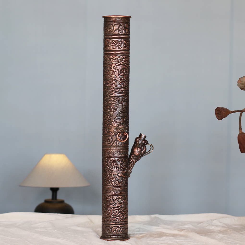 紫铜复古水烟筒通用礼品烟锅大号烟袋云南特产烟斗过滤工艺品烟具