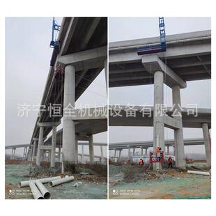 桥梁排水管安装台车 360度旋转 高架桥泄水管施工吊篮