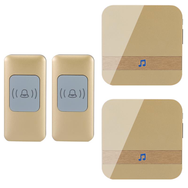 远距离无线门铃四三二拖二不用电线电子门玲呼叫器大音量室外防水