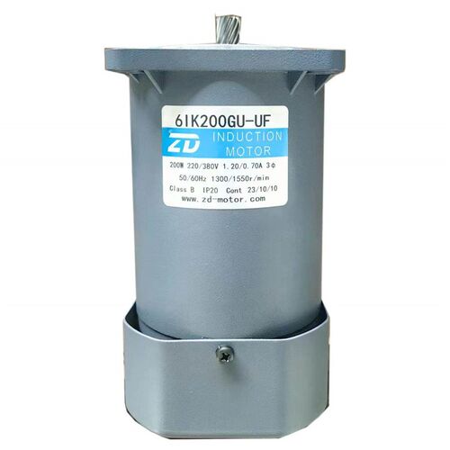 6IK200GU-UF ZD中大交流减速电机马达200W三相220V/380V电压