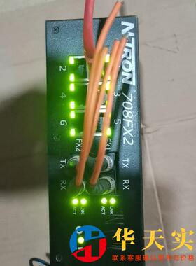 N-TRON 708FX2-ST 工业交换机  开机