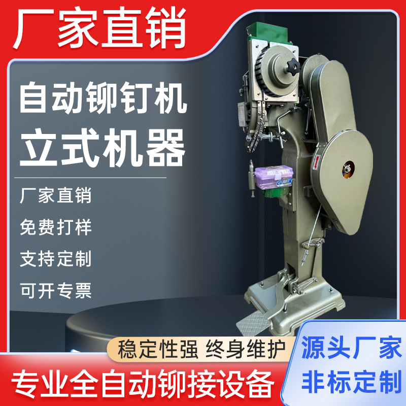 自动送料铆钉机立式铆接机桌面鸡眼机汽车配件非标打铆钉半空心钉