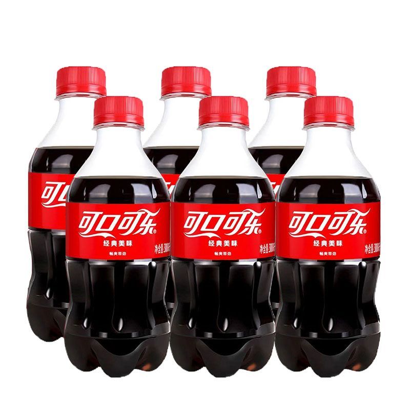 可口可乐300ml*6瓶碳酸饮料迷你小可乐汽水整箱特价批发
