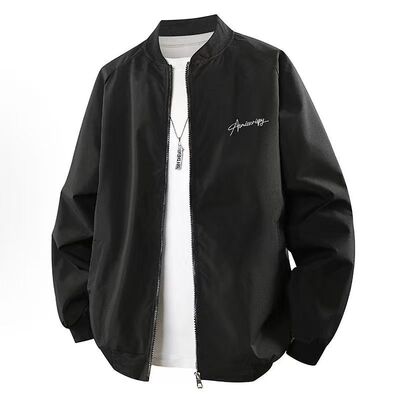 国潮飞行夹克棒球服男三防面料情侣休闲新款高街潮牌外套春秋设计