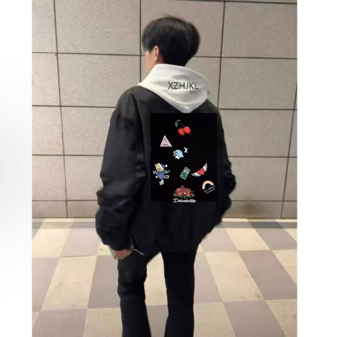 国潮飞行夹克棒球服男春秋设计新款高街潮牌外套三防面料男装