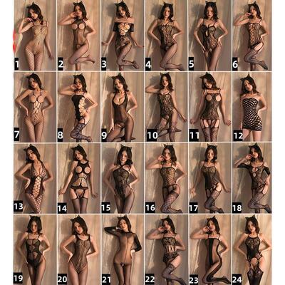 蕾丝镂空内搭睡衣连体衣女